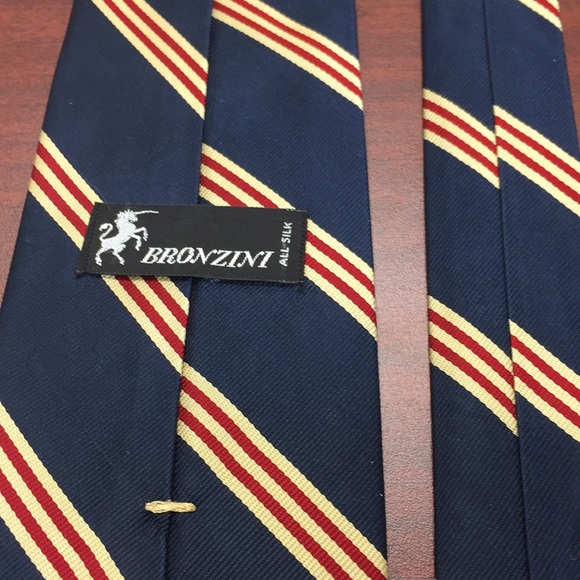 Stripes Bronzini Tie - Picture 2 of 3